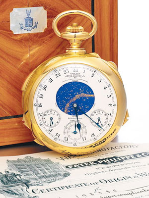 陀錶的正面擁有一個星相圖，方便小格雷夫斯觀星。（互聯網圖片）
