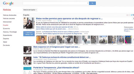 Google將關閉西班牙新聞網頁。（互聯網圖片）