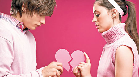 專家指出失戀會在生理上損害健康。（互聯網圖片）