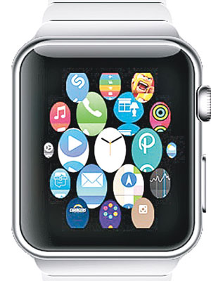 有蘋果狂迷急不及待，自製網上模擬版的Apple Watch。（互聯網圖片）