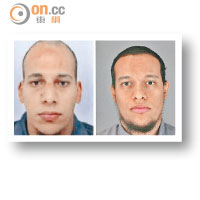 警方及後成功將槍手謝里夫（左）及賽義德（右）擊斃。