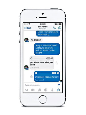 Messenger新功能可把語音訊息翻譯成文字。（互聯網圖片）