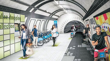 設計把廢棄地鐵線改成單車徑及行人道。（互聯網圖片）