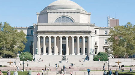 哥倫比亞大學（圖）中國學生學者聯誼會被校方解散。（互聯網圖片）