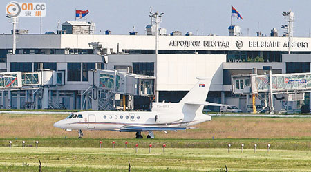 塞國總統專機早前須緊急折返，圖為一架塞國政府專機。