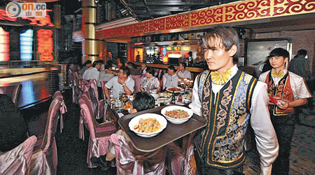 烏魯木齊市一家維族人經營的餐廳。