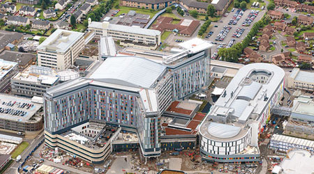 南格拉斯哥大學醫院花巨額建造。（NHS圖片）