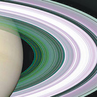土星環的碎屑分布甚具規律，當中蘊藏數學公式。（互聯網圖片）