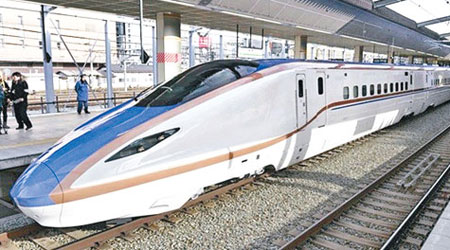 圖為日本製造的高鐵列車。（互聯網圖片）