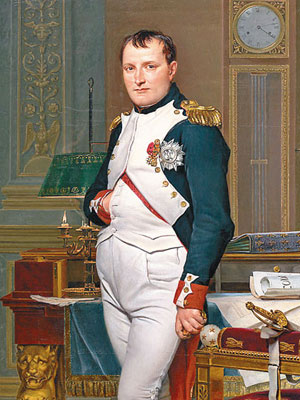 拿破崙頭髮被裝在吊墜中。（互聯網圖片）