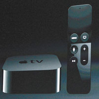 新Apple TV遙控器配備Siri。（互聯網圖片）
