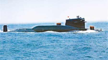 網傳中國晉級核潛艇照片