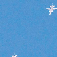 俄軍戰機在敍利亞上空飛行。