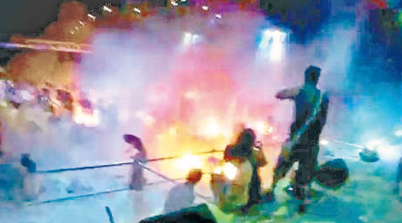 八仙水上樂園今年六月舉辦彩色派對期間發生粉塵爆炸。（資料圖片）