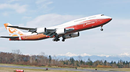 新空軍一號擬以波音747-8客機（圖）改裝。（資料圖片）