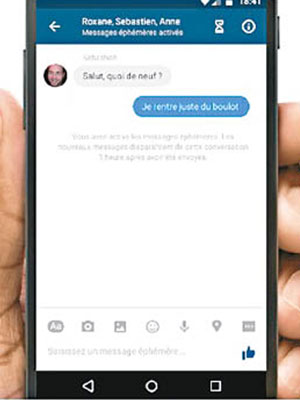 facebook正在測試自動刪除短訊功能。（互聯網圖片）