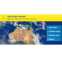 圖為澳洲氣象局網頁。