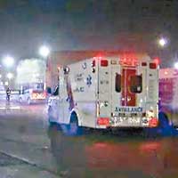 救護車在場戒備。（互聯網圖片）