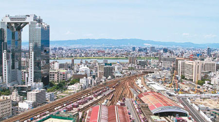 大阪發生老婦色誘老翁劫財的罪案，圖為大阪市景。（資料圖片）