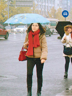 北京去年底曾出現雨雪天氣。（互聯網圖片）