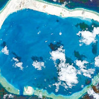 美濟礁傳建設跑道。