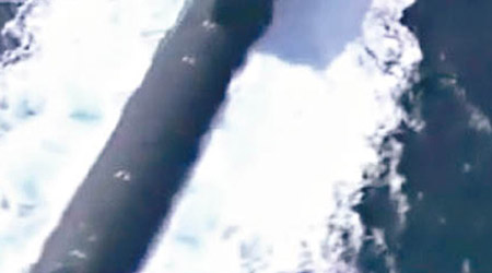 電視台曝光「蒼龍」級潛艇畫面。