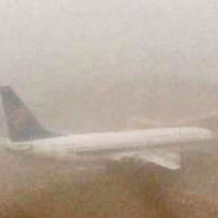 受大濃天氣影響，珠海機場 多班航班升降受阻。（互聯網圖片）