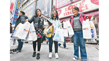 不少中國遊客熱愛到日本掃貨。（資料圖片）