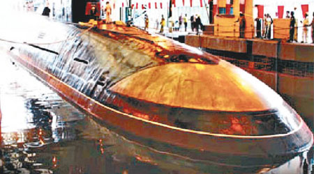 印度核戰略潛艇殲敵者號成功試射彈道導彈。（資料圖片）
