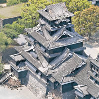 熊本地震威力強勁，熊本城也崩塌。