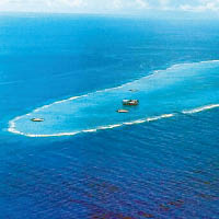 台灣官方堅稱沖之鳥是礁而非島，亦拒認是日經濟海域。（互聯網圖片）
