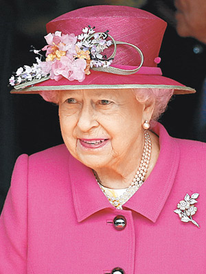 報道指英女王（圖）禁無人機飛越莊園。（資料圖片）
