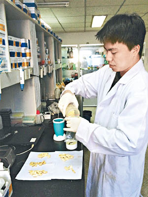 北京傳媒將市場中五款乾薑片送往檢查。（互聯網圖片）