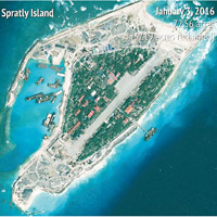 南威島的填海面積已擴至十五公頃。