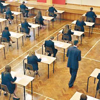 由於接獲炸彈恐嚇，進行中的GCSE考試被迫腰斬。（資料圖片）