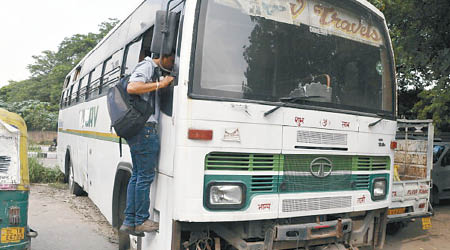 印度宣布將於全國的巴士上設置緊急按鈕。 （資料圖片）