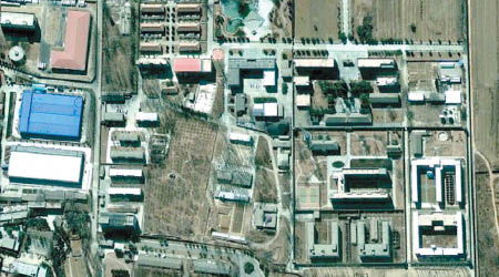 網傳秦城監獄的衞星圖片。（資料圖片）