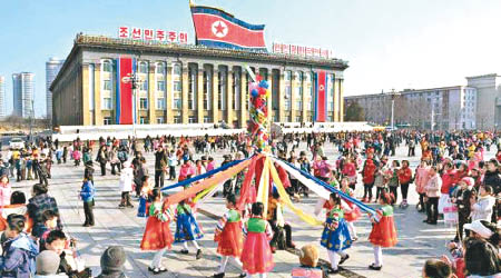 圖為北韓街景。（互聯網圖片）