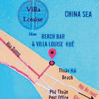 將越南東部海域標註為「中國海」（右上）的地圖。