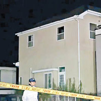 警方封鎖了竹內姊弟的寓所調查。（電視畫面）