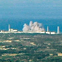 福島第一核電站在大地震及海嘯中遭受破壞。