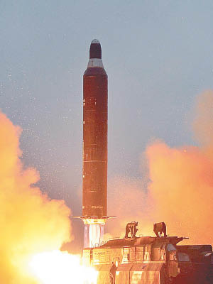 有指北韓打算再試射「舞水端」彈道導彈。（資料圖片）