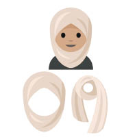 戴回教頭巾的女士亦是新emoji之一。