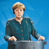默克爾稱德國堅持一中政策。