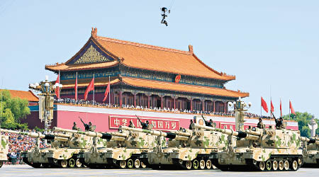 報告預計中國國防支出在未來十年將強勢增長。（資料圖片）