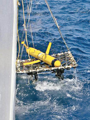 圖為美軍同型號的無人水下探測器。