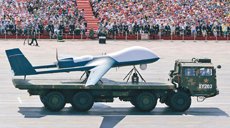 菲律賓向中國追加採購武器，包括無人機。圖為翼龍無人機。（資料圖片）