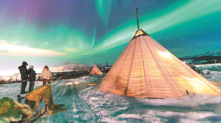 觀看北極光為芬蘭旅遊的熱門行程之一。（資料圖片）