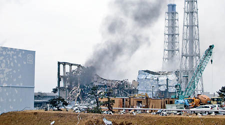 大地震導致福島核電站爆發核災。（資料圖片）