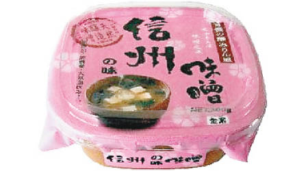 名為「信州の味 味噌」的食品，是使用台灣稻米製作。（互聯網圖片）